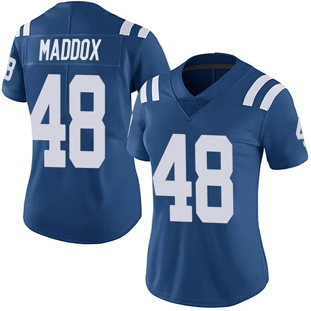 Women's Indianapolis Colts Aaron Maddox Nike Team Color Vapor Untouchable Limited Royal Jersey Women's Indianapolis Colts Aaron Maddox Nike Team Color Vapor Untouchable Limited Royal Jersey