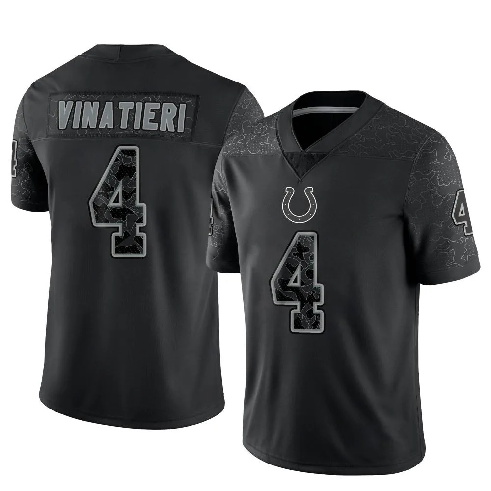 Men's Indianapolis Colts Adam Vinatieri Nike Reflective Limited Black Jersey Men's Indianapolis Colts Adam Vinatieri Nike Reflective Limited Black Jersey