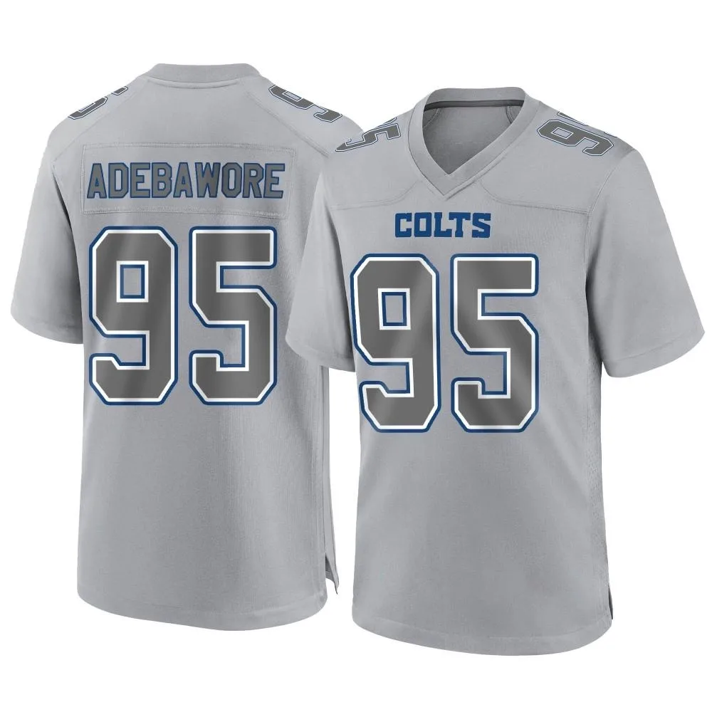 Men's Indianapolis Colts Adetomiwa Adebawore Nike Atmosphere Fashion Game Gray Jersey Men's Indianapolis Colts Adetomiwa Adebawore Nike Atmosphere Fashion Game Gray Jersey