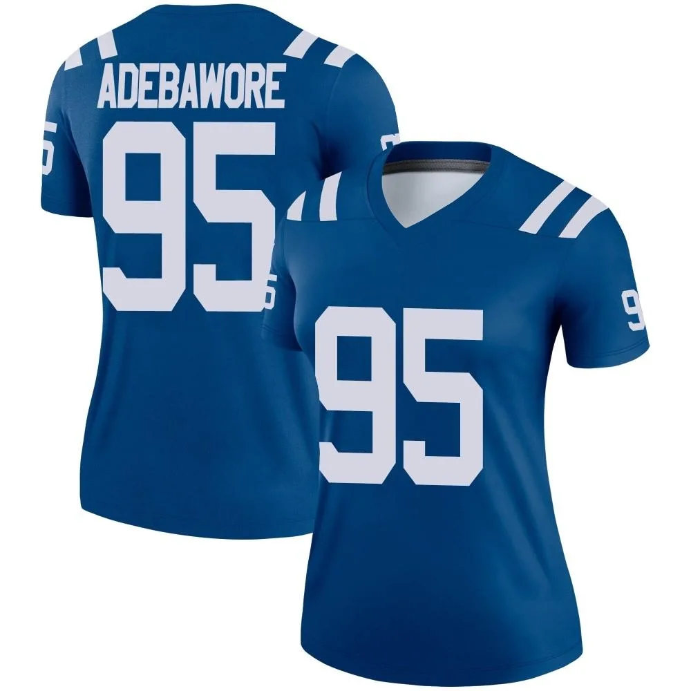 Women's Indianapolis Colts Adetomiwa Adebawore Nike Legend Royal Jersey Women's Indianapolis Colts Adetomiwa Adebawore Nike Legend Royal Jersey