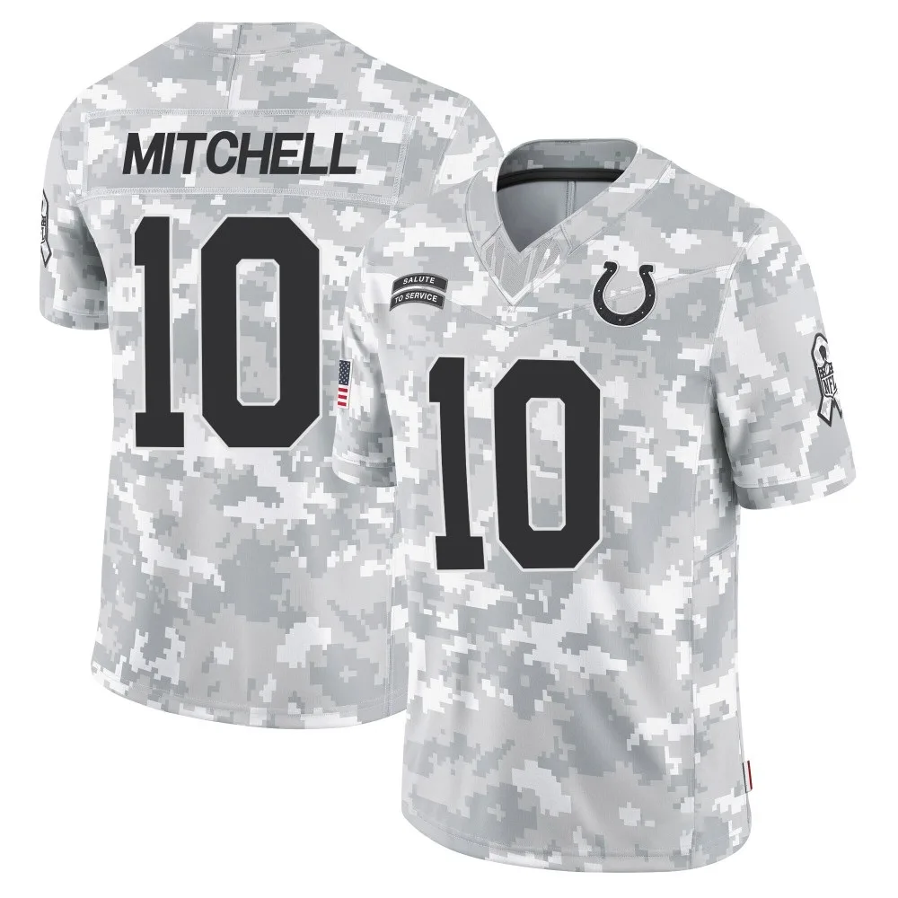Youth Indianapolis Colts Adonai Mitchell Nike 2024 Salute to Service Limited Arctic Camo Jersey Youth Indianapolis Colts Adonai Mitchell Nike 2024 Salute to Service Limited Arctic Camo Jersey