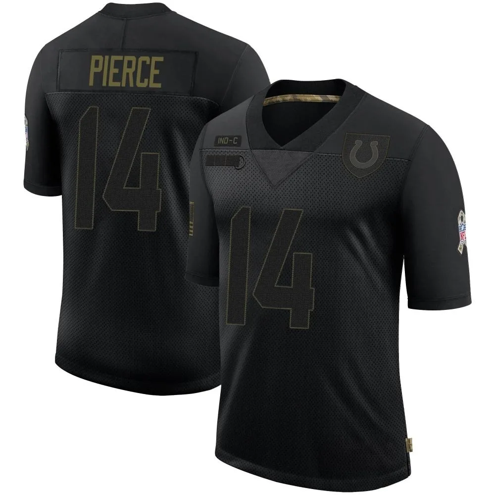 Men's Indianapolis Colts Alec Pierce Nike 2020 Salute To Service Limited Black Jersey Men's Indianapolis Colts Alec Pierce Nike 2020 Salute To Service Limited Black Jersey