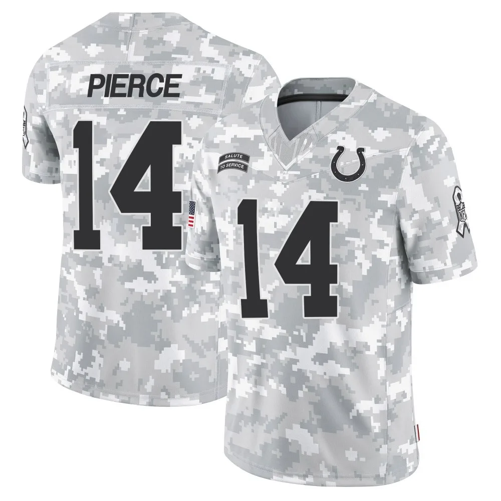 Men's Indianapolis Colts Alec Pierce Nike 2024 Salute to Service Limited Arctic Camo Jersey Men's Indianapolis Colts Alec Pierce Nike 2024 Salute to Service Limited Arctic Camo Jersey
