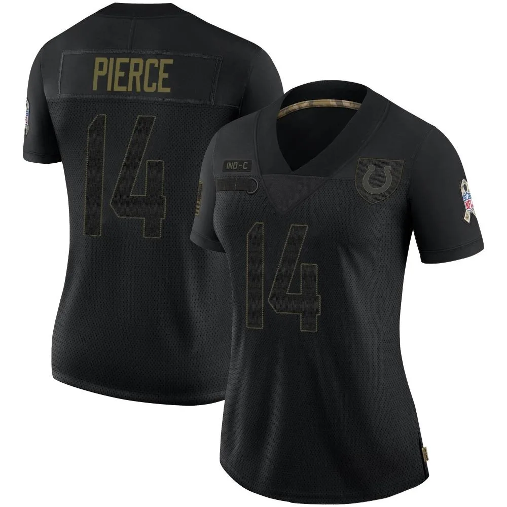 Women's Indianapolis Colts Alec Pierce Nike 2020 Salute To Service Limited Black Jersey Women's Indianapolis Colts Alec Pierce Nike 2020 Salute To Service Limited Black Jersey