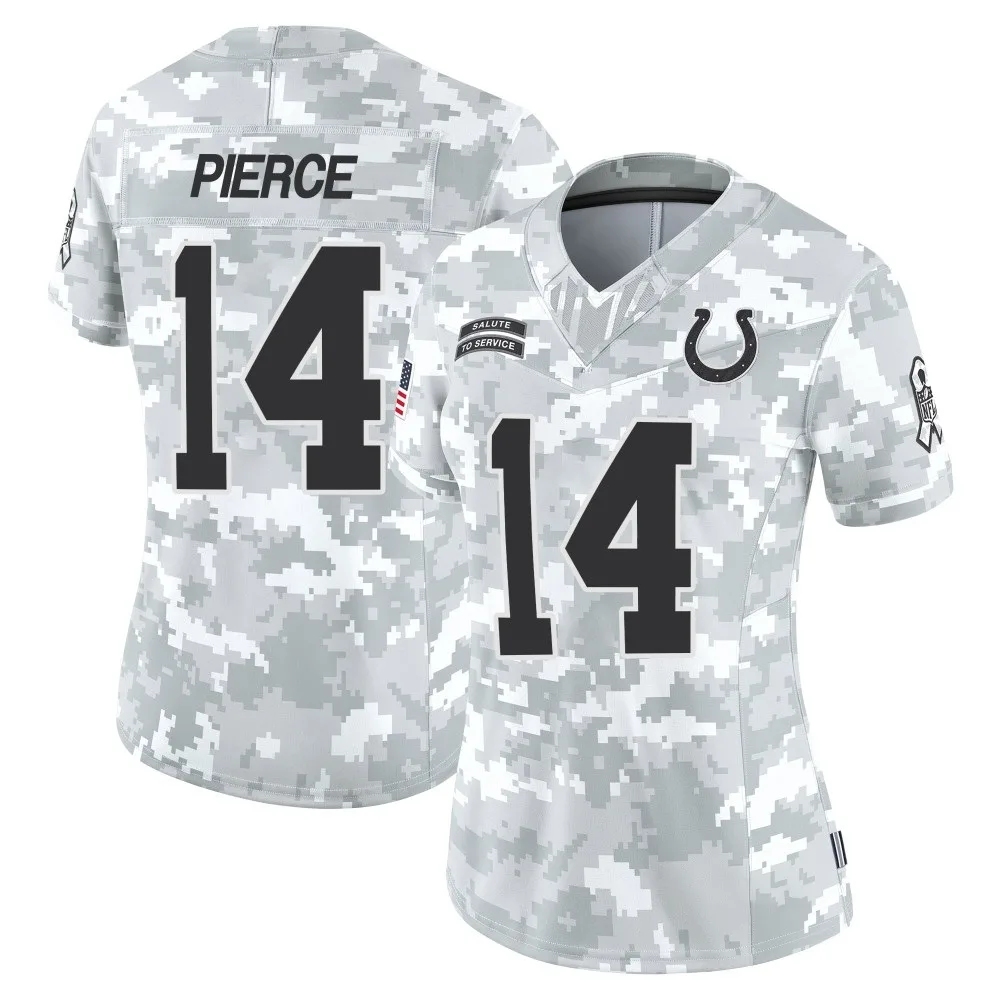 Women's Indianapolis Colts Alec Pierce Nike 2024 Salute to Service Limited Arctic Camo Jersey Women's Indianapolis Colts Alec Pierce Nike 2024 Salute to Service Limited Arctic Camo Jersey