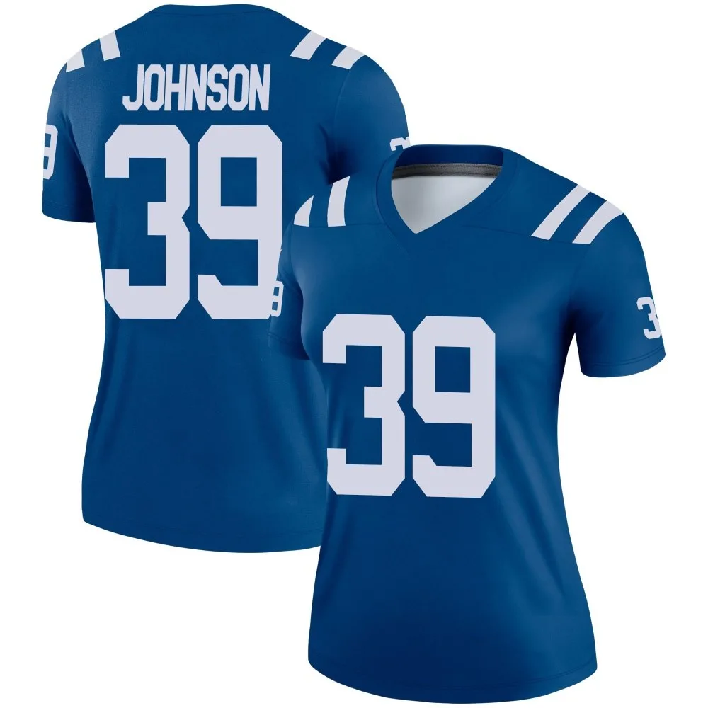 Women's Indianapolis Colts Alex Johnson Nike Legend Royal Jersey Women's Indianapolis Colts Alex Johnson Nike Legend Royal Jersey