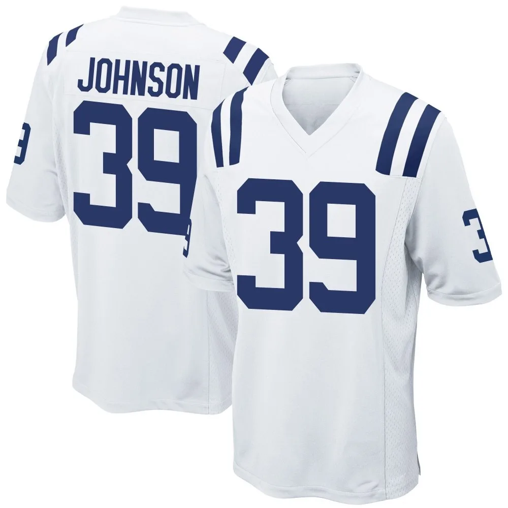 Youth Indianapolis Colts Alex Johnson Nike Game White Jersey Youth Indianapolis Colts Alex Johnson Nike Game White Jersey