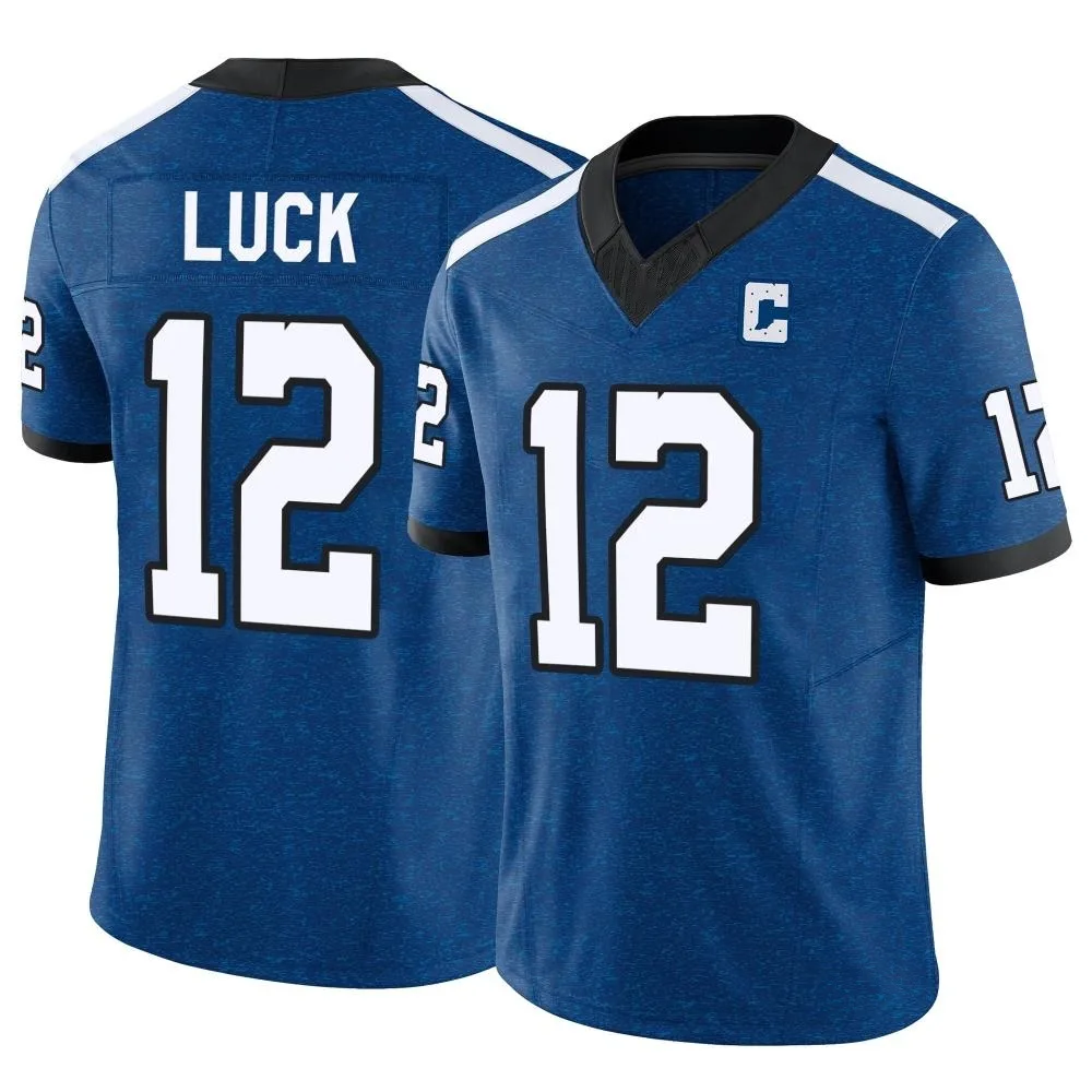 Men's Indianapolis Colts Andrew Luck Nike Indiana Nights Alternate Vapor F.U.S.E. Limited Royal Jersey Men's Indianapolis Colts Andrew Luck Nike Indiana Nights Alternate Vapor F.U.S.E. Limited Royal Jersey