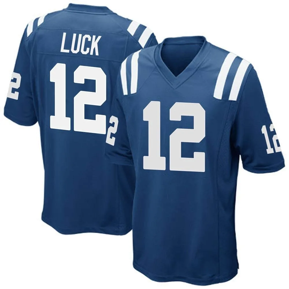 Men's Indianapolis Colts Andrew Luck Nike Team Color Game Royal Blue Jersey Men's Indianapolis Colts Andrew Luck Nike Team Color Game Royal Blue Jersey