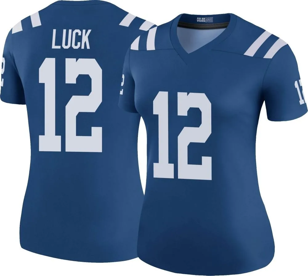 Women's Indianapolis Colts Andrew Luck Nike Color Rush Legend Royal Jersey Women's Indianapolis Colts Andrew Luck Nike Color Rush Legend Royal Jersey