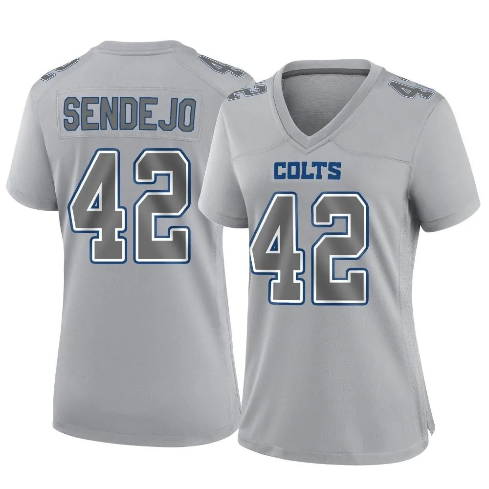 Women's Indianapolis Colts Andrew Sendejo Nike Atmosphere Fashion Game Gray Jersey Women's Indianapolis Colts Andrew Sendejo Nike Atmosphere Fashion Game Gray Jersey