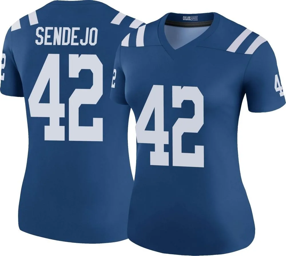 Women's Indianapolis Colts Andrew Sendejo Nike Color Rush Legend Royal Jersey Women's Indianapolis Colts Andrew Sendejo Nike Color Rush Legend Royal Jersey