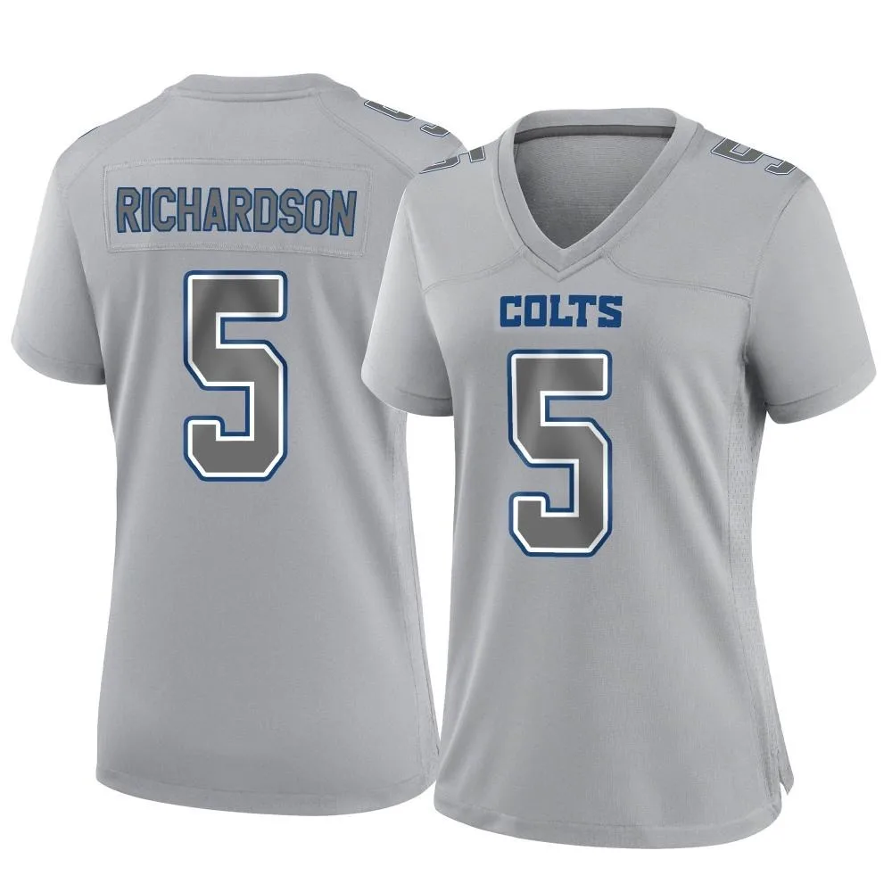 Women's Indianapolis Colts Anthony Richardson Nike Atmosphere Fashion Game Gray Jersey Women's Indianapolis Colts Anthony Richardson Nike Atmosphere Fashion Game Gray Jersey