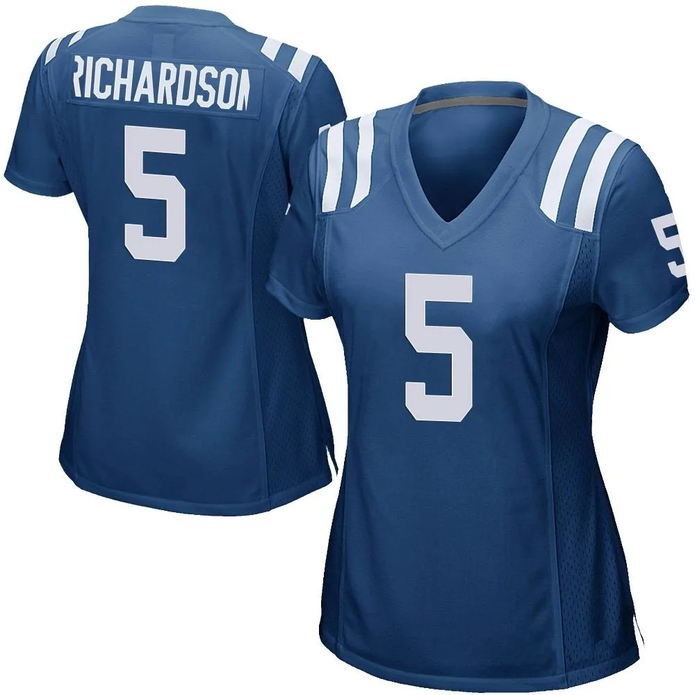 Women's Indianapolis Colts Anthony Richardson Nike Team Color Game Royal Blue Jersey Women's Indianapolis Colts Anthony Richardson Nike Team Color Game Royal Blue Jersey