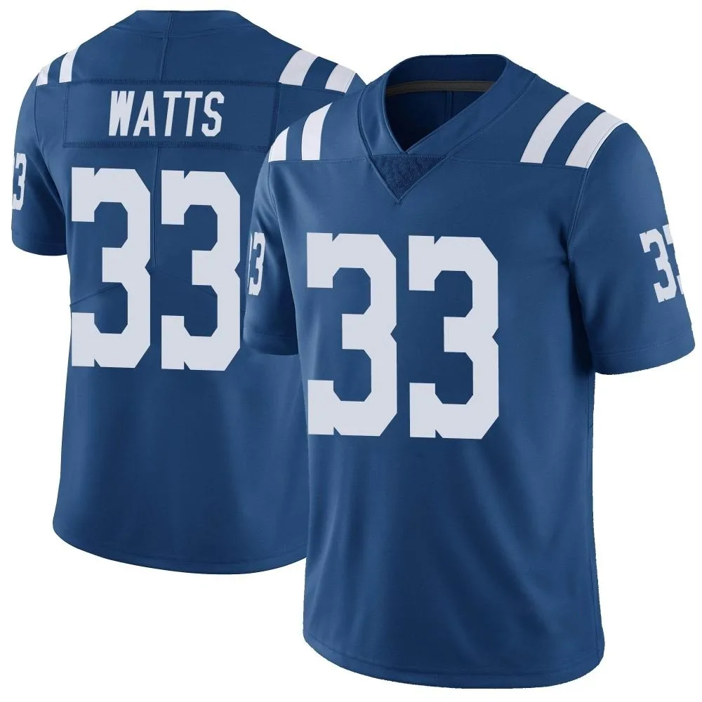 Men's Indianapolis Colts Armani Watts Nike Color Rush Vapor Untouchable Limited Royal Jersey Men's Indianapolis Colts Armani Watts Nike Color Rush Vapor Untouchable Limited Royal Jersey
