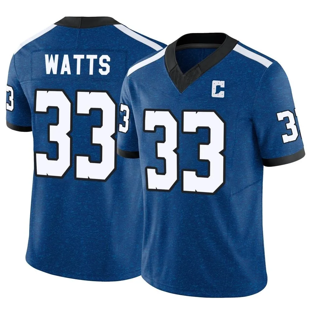 Men's Indianapolis Colts Armani Watts Nike Indiana Nights Alternate Vapor F.U.S.E. Limited Royal Jersey Men's Indianapolis Colts Armani Watts Nike Indiana Nights Alternate Vapor F.U.S.E. Limited Royal Jersey