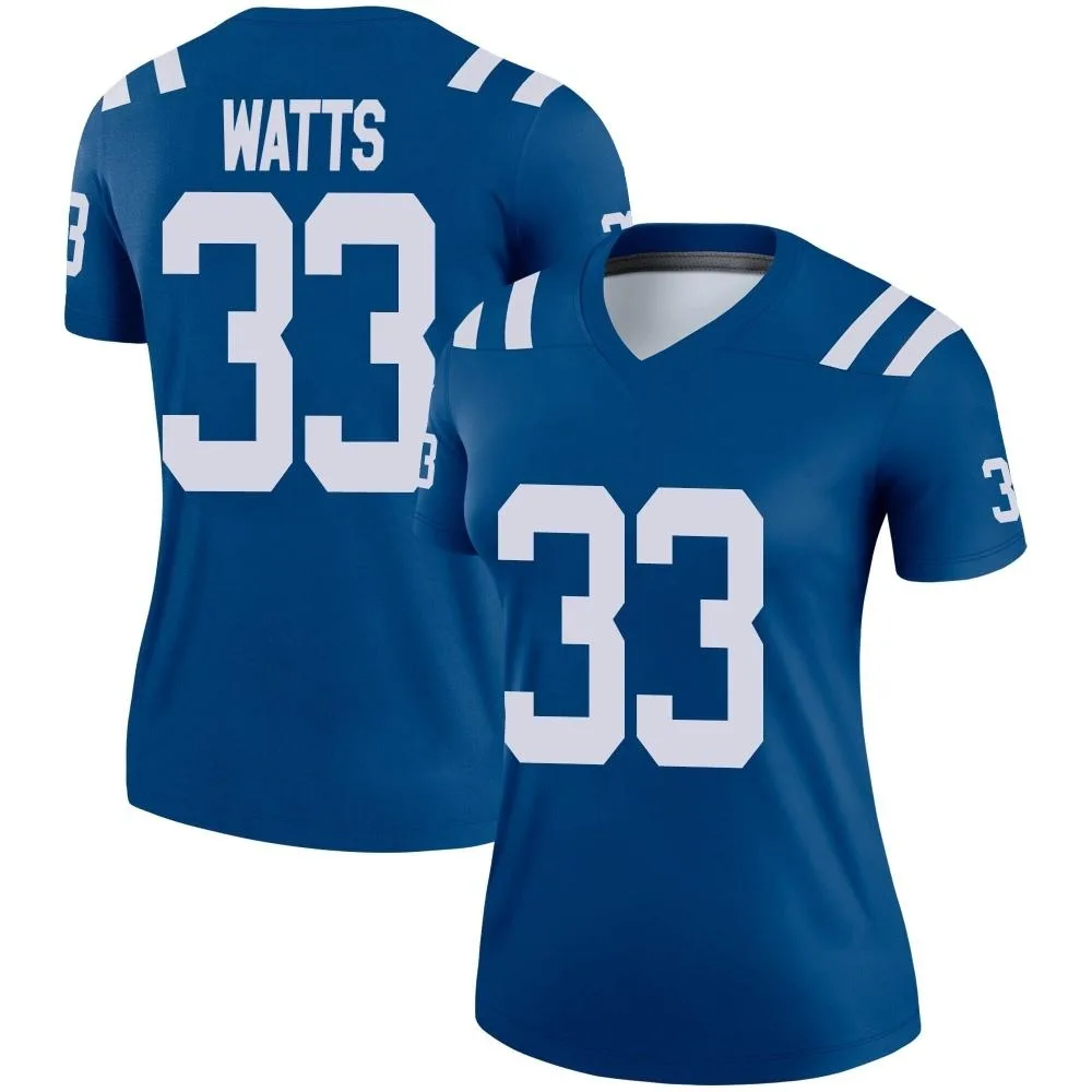 Women's Indianapolis Colts Armani Watts Nike Legend Royal Jersey Women's Indianapolis Colts Armani Watts Nike Legend Royal Jersey