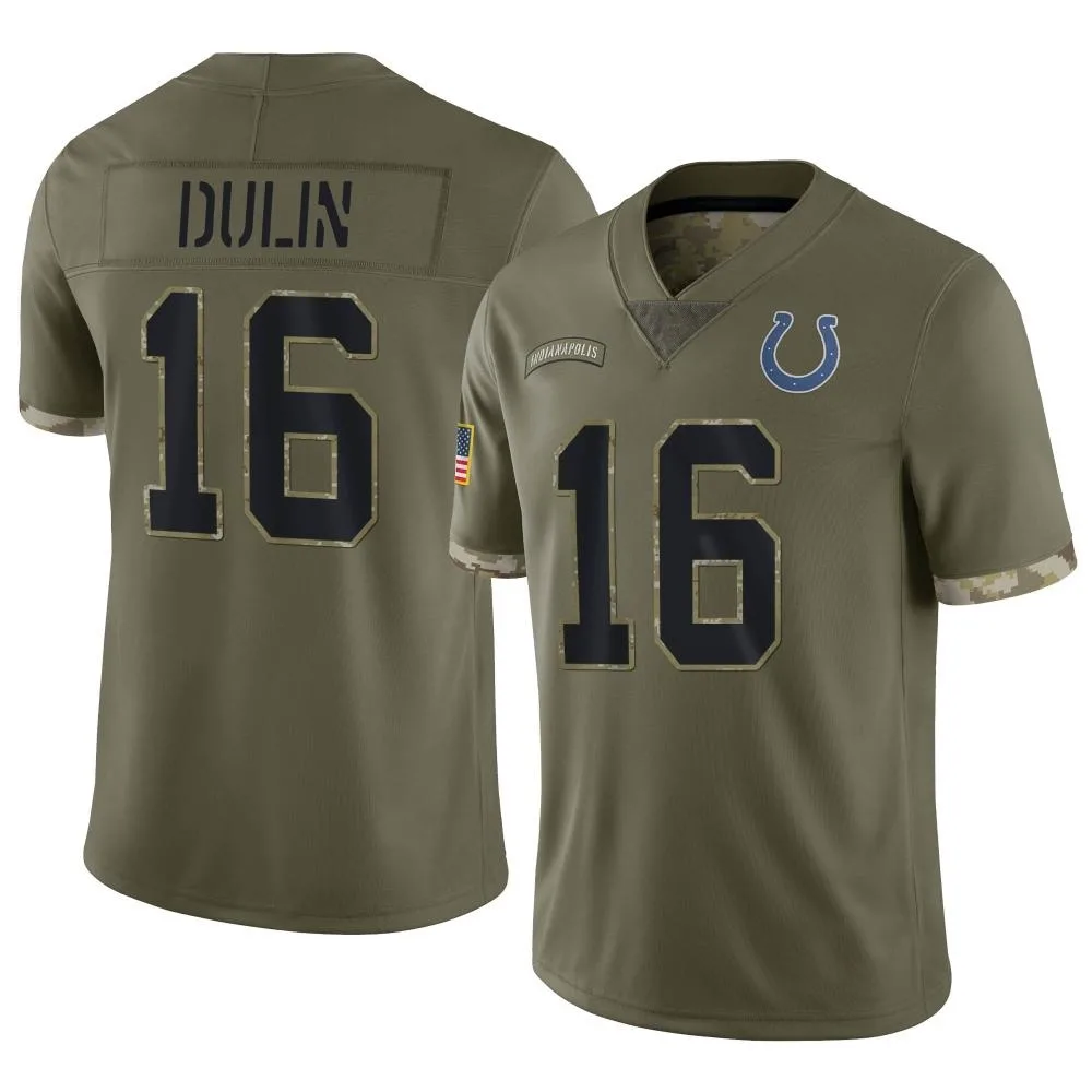 Men's Indianapolis Colts Ashton Dulin Nike 2022 Salute To Service Limited Olive Jersey Men's Indianapolis Colts Ashton Dulin Nike 2022 Salute To Service Limited Olive Jersey