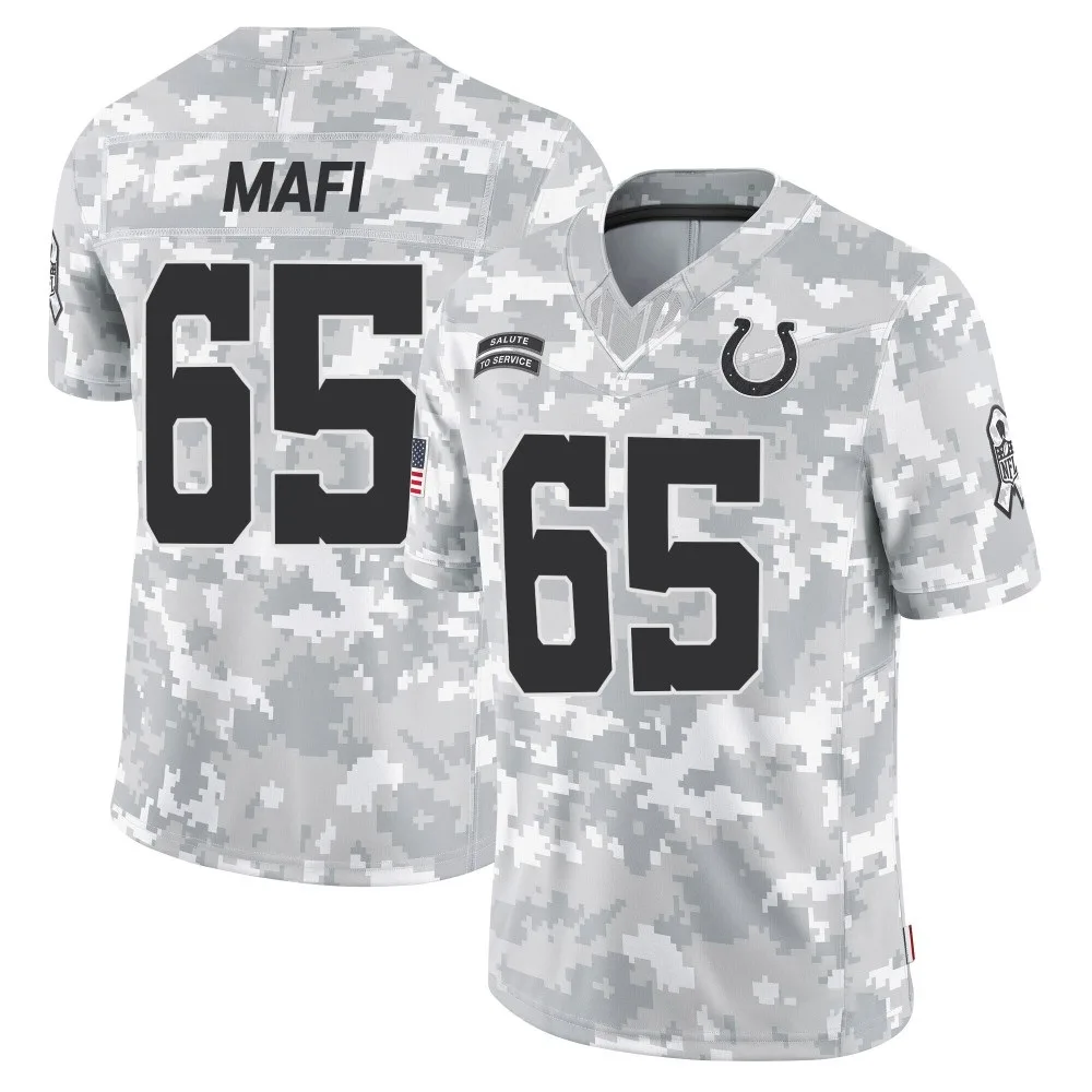 Men's Indianapolis Colts Atonio Mafi Nike 2024 Salute to Service Limited Arctic Camo Jersey Men's Indianapolis Colts Atonio Mafi Nike 2024 Salute to Service Limited Arctic Camo Jersey