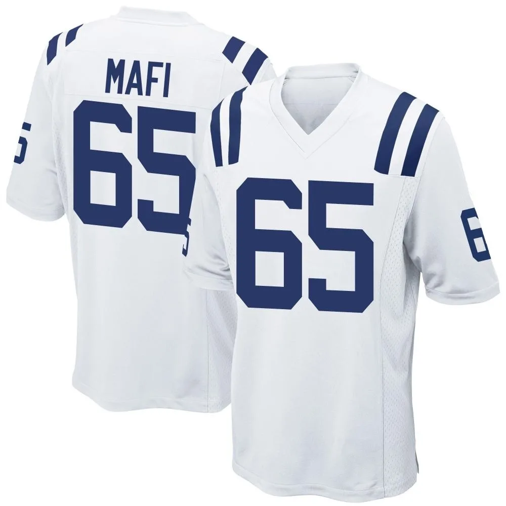 Men's Indianapolis Colts Atonio Mafi Nike Game White Jersey Men's Indianapolis Colts Atonio Mafi Nike Game White Jersey