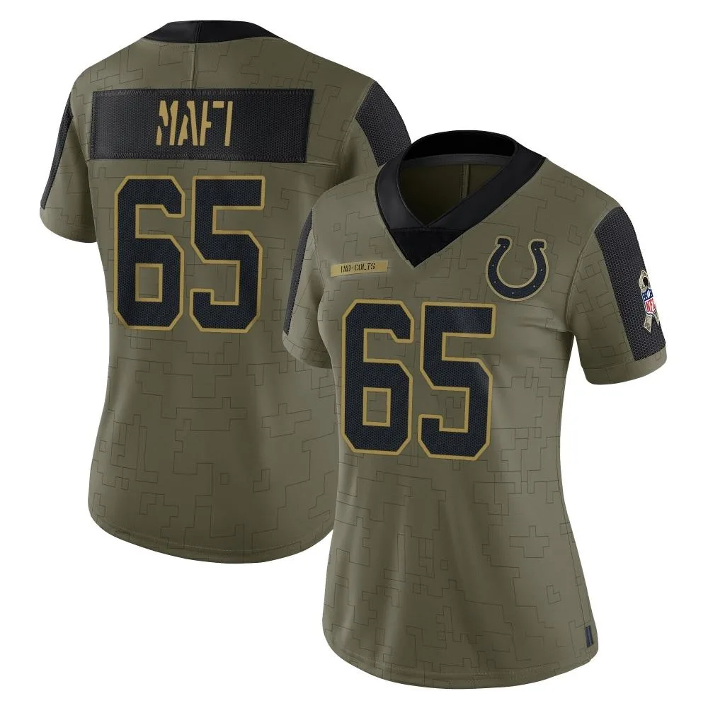 Women's Indianapolis Colts Atonio Mafi Nike 2021 Salute To Service Limited Olive Jersey Women's Indianapolis Colts Atonio Mafi Nike 2021 Salute To Service Limited Olive Jersey
