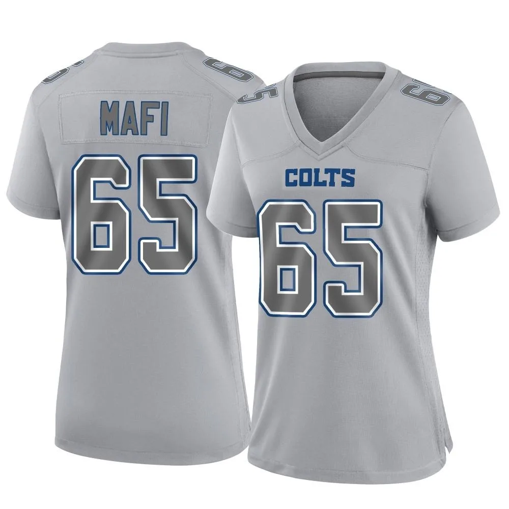 Women's Indianapolis Colts Atonio Mafi Nike Atmosphere Fashion Game Gray Jersey Women's Indianapolis Colts Atonio Mafi Nike Atmosphere Fashion Game Gray Jersey