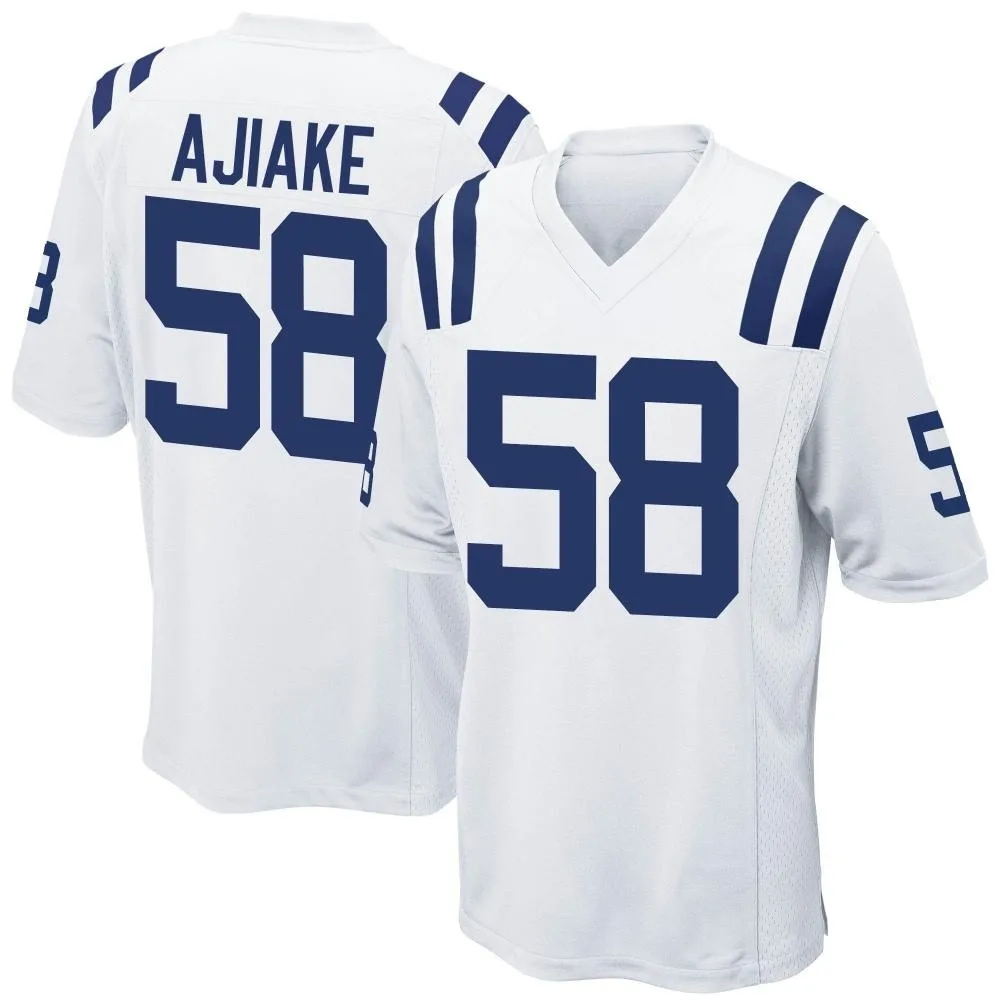 Men's Indianapolis Colts Austin Ajiake Nike Game White Jersey Men's Indianapolis Colts Austin Ajiake Nike Game White Jersey