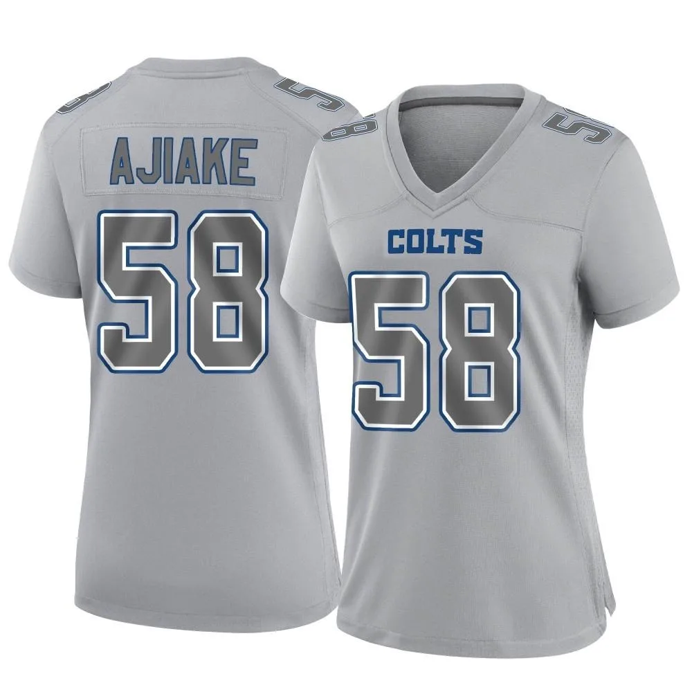 Women's Indianapolis Colts Austin Ajiake Nike Atmosphere Fashion Game Gray Jersey Women's Indianapolis Colts Austin Ajiake Nike Atmosphere Fashion Game Gray Jersey