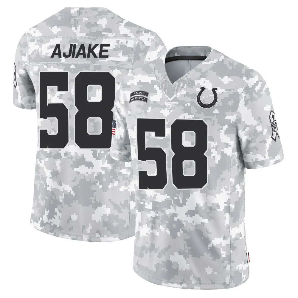 Youth Indianapolis Colts Austin Ajiake Nike 2024 Salute to Service Limited Arctic Camo Jersey Youth Indianapolis Colts Austin Ajiake Nike 2024 Salute to Service Limited Arctic Camo Jersey