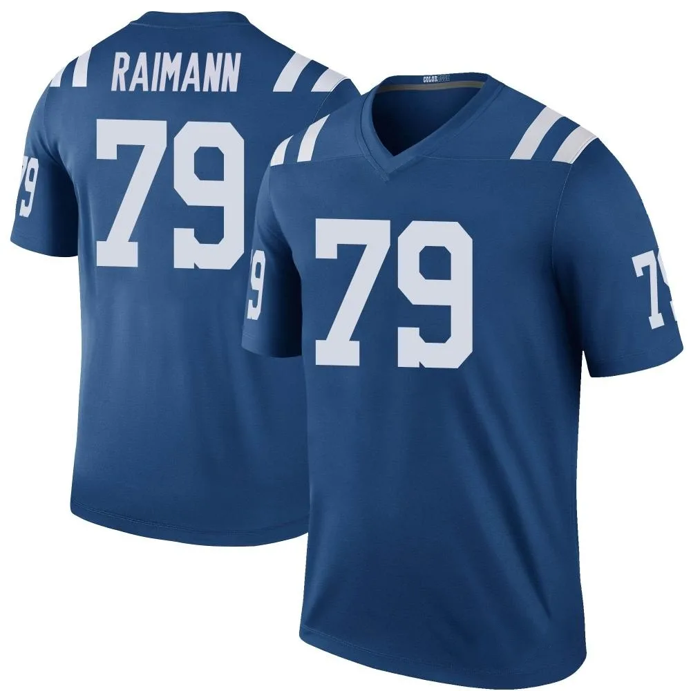 Men's Indianapolis Colts Bernhard Raimann Nike Color Rush Legend Royal Jersey Men's Indianapolis Colts Bernhard Raimann Nike Color Rush Legend Royal Jersey