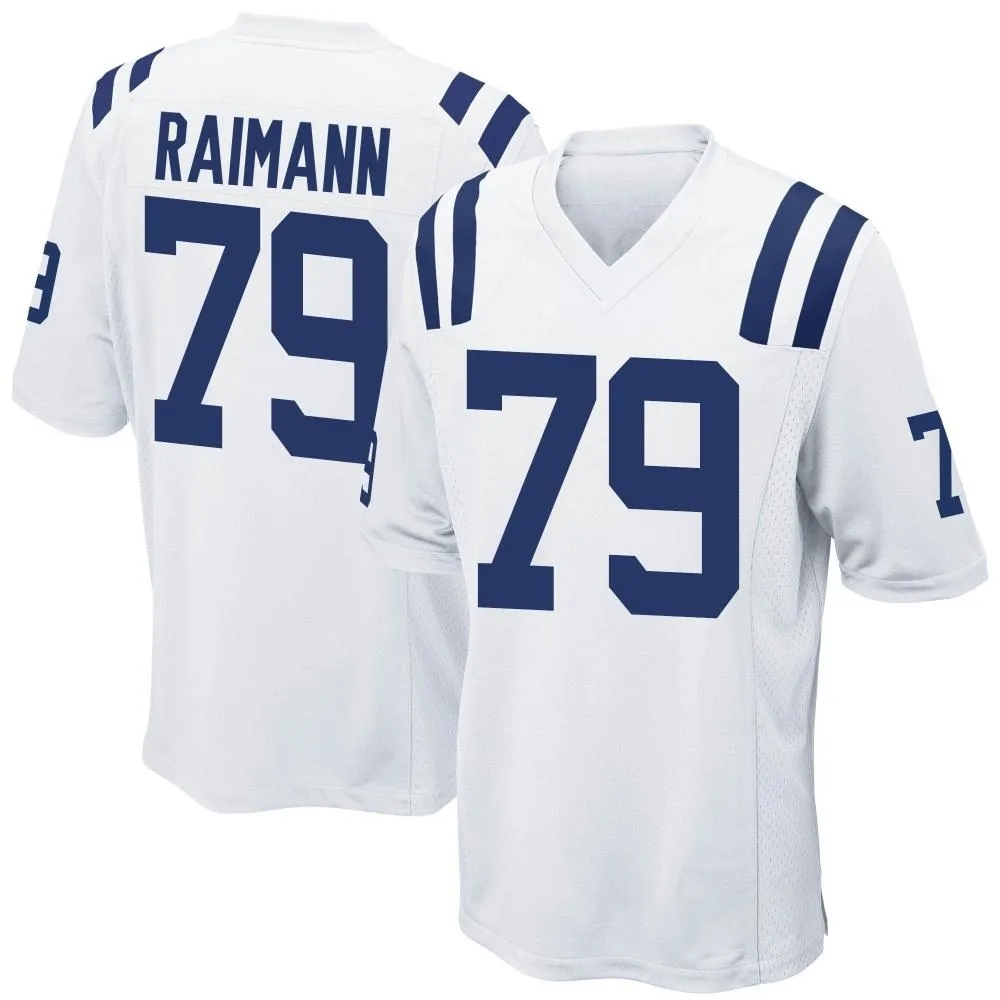 Men's Indianapolis Colts Bernhard Raimann Nike Game White Jersey Men's Indianapolis Colts Bernhard Raimann Nike Game White Jersey