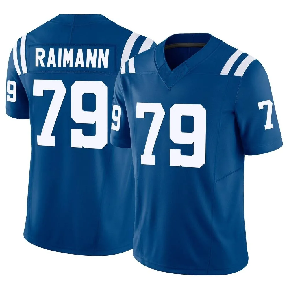 Men's Indianapolis Colts Bernhard Raimann Nike Vapor F.U.S.E. Limited Royal Jersey Men's Indianapolis Colts Bernhard Raimann Nike Vapor F.U.S.E. Limited Royal Jersey