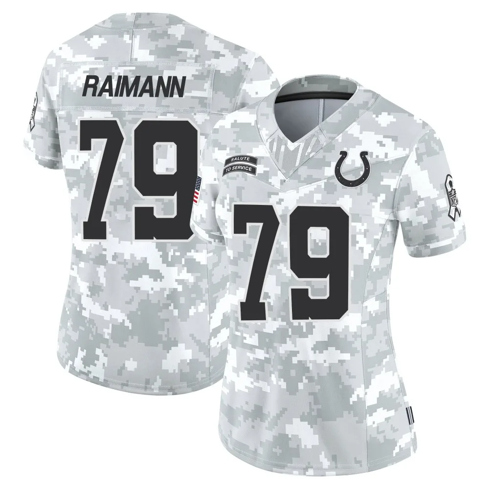 Women's Indianapolis Colts Bernhard Raimann Nike 2024 Salute to Service Limited Arctic Camo Jersey Women's Indianapolis Colts Bernhard Raimann Nike 2024 Salute to Service Limited Arctic Camo Jersey