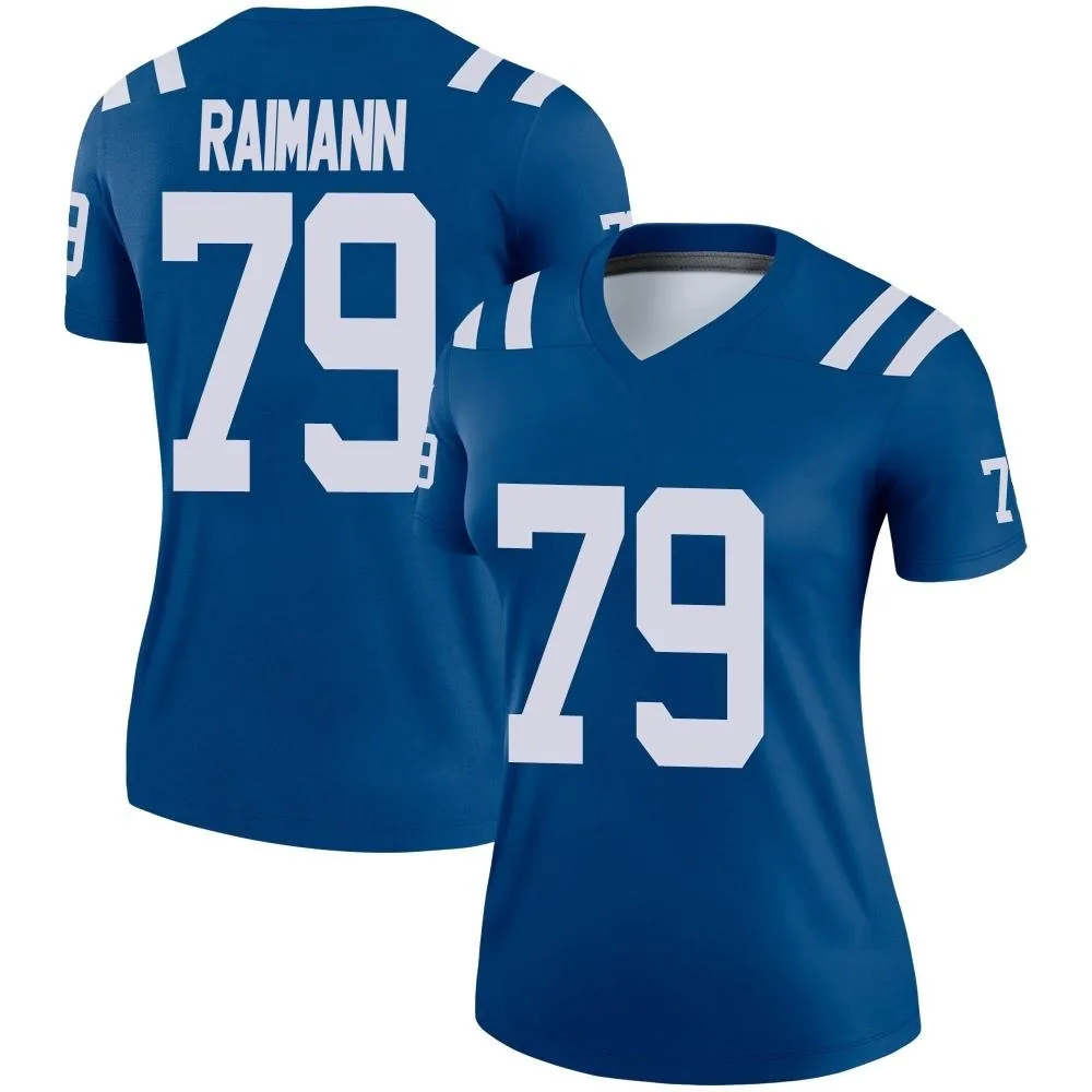 Women's Indianapolis Colts Bernhard Raimann Nike Legend Royal Jersey Women's Indianapolis Colts Bernhard Raimann Nike Legend Royal Jersey