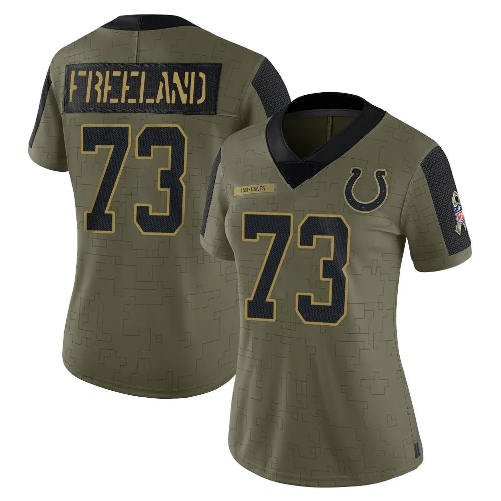 Women's Indianapolis Colts Blake Freeland Nike 2021 Salute To Service Limited Olive Jersey Women's Indianapolis Colts Blake Freeland Nike 2021 Salute To Service Limited Olive Jersey