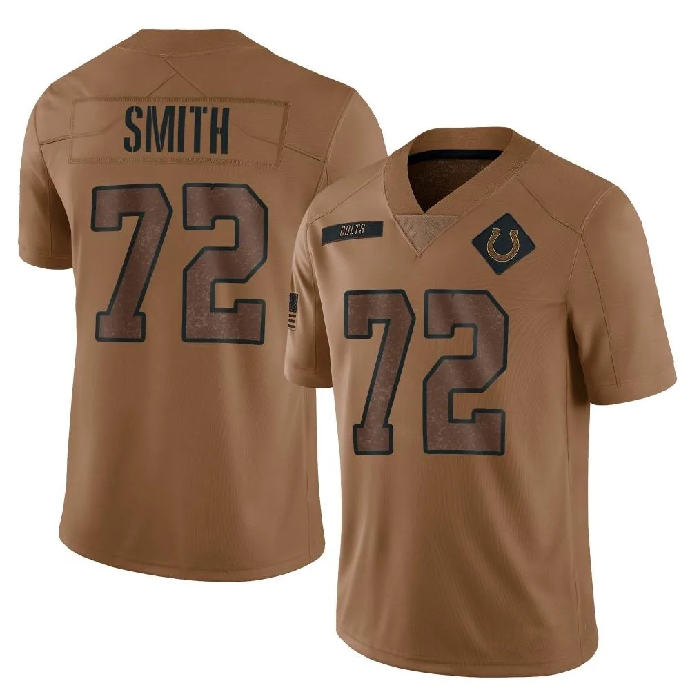 Men's Indianapolis Colts Braden Smith Nike 2023 Salute To Service Limited Brown Jersey Men's Indianapolis Colts Braden Smith Nike 2023 Salute To Service Limited Brown Jersey