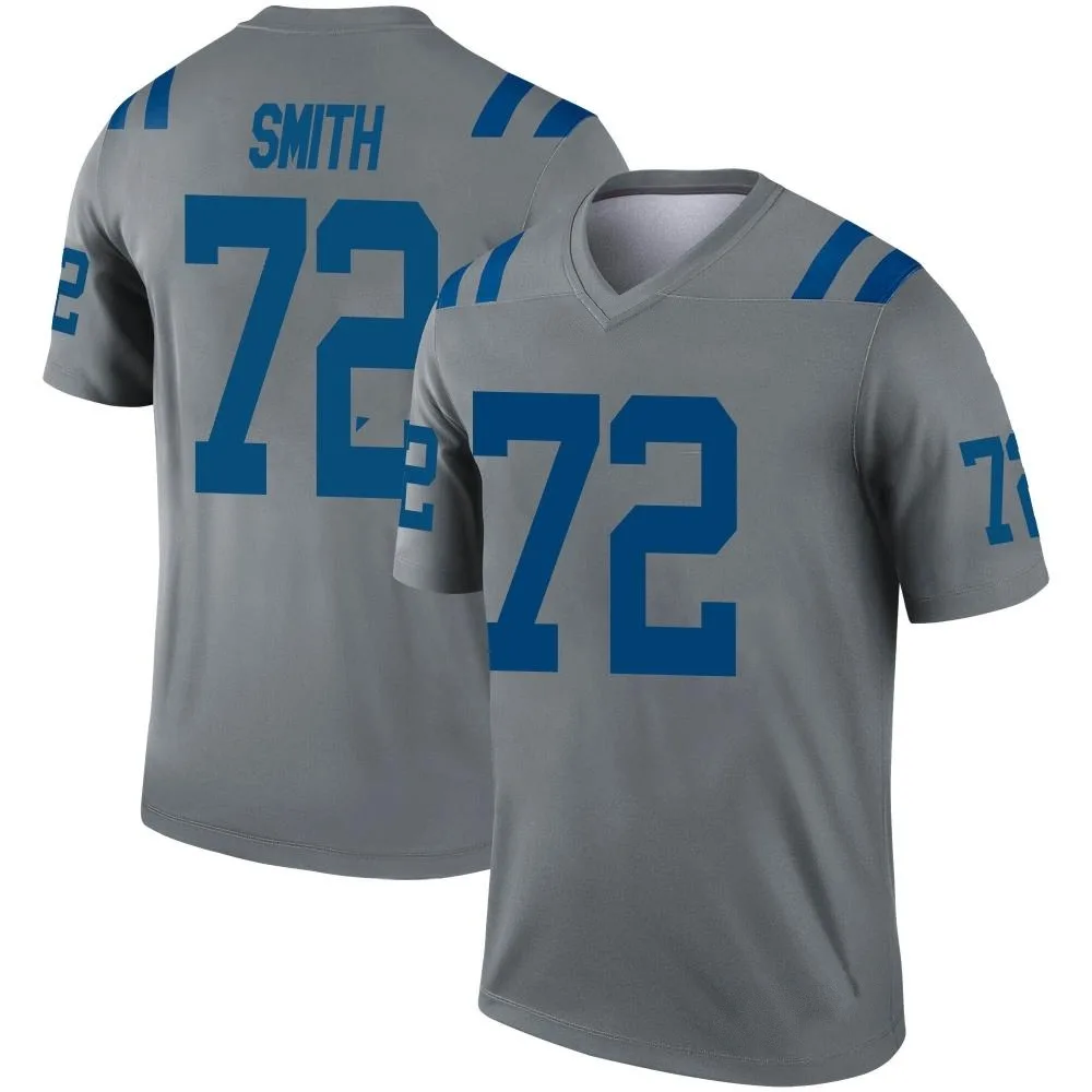 Men's Indianapolis Colts Braden Smith Nike Inverted Legend Gray Jersey Men's Indianapolis Colts Braden Smith Nike Inverted Legend Gray Jersey