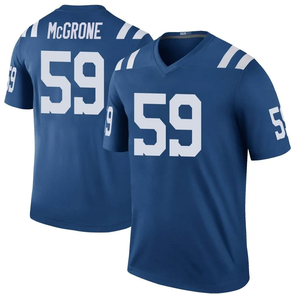 Men's Indianapolis Colts Cameron Mcgrone Nike Color Rush Legend Royal Jersey Men's Indianapolis Colts Cameron Mcgrone Nike Color Rush Legend Royal Jersey