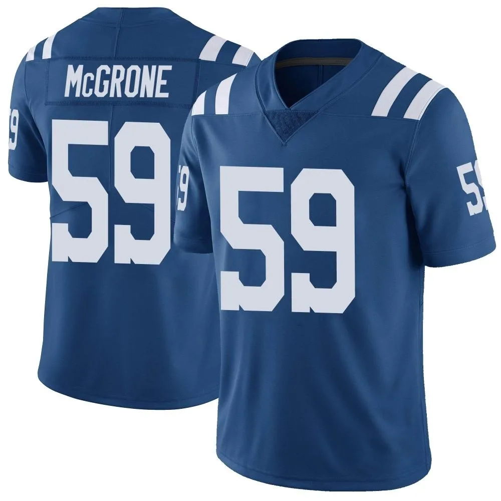 Men's Indianapolis Colts Cameron Mcgrone Nike Color Rush Vapor Untouchable Limited Royal Jersey Men's Indianapolis Colts Cameron Mcgrone Nike Color Rush Vapor Untouchable Limited Royal Jersey