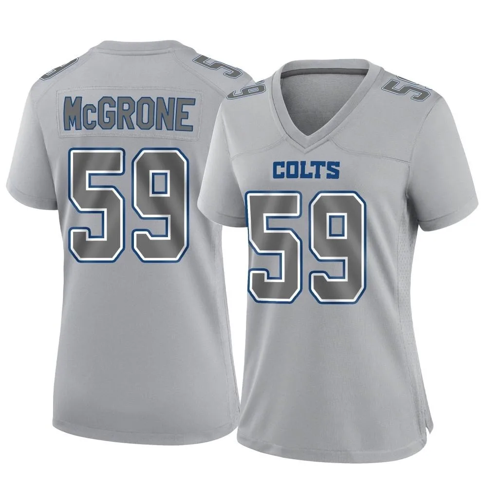 Women's Indianapolis Colts Cameron Mcgrone Nike Atmosphere Fashion Game Gray Jersey Women's Indianapolis Colts Cameron Mcgrone Nike Atmosphere Fashion Game Gray Jersey