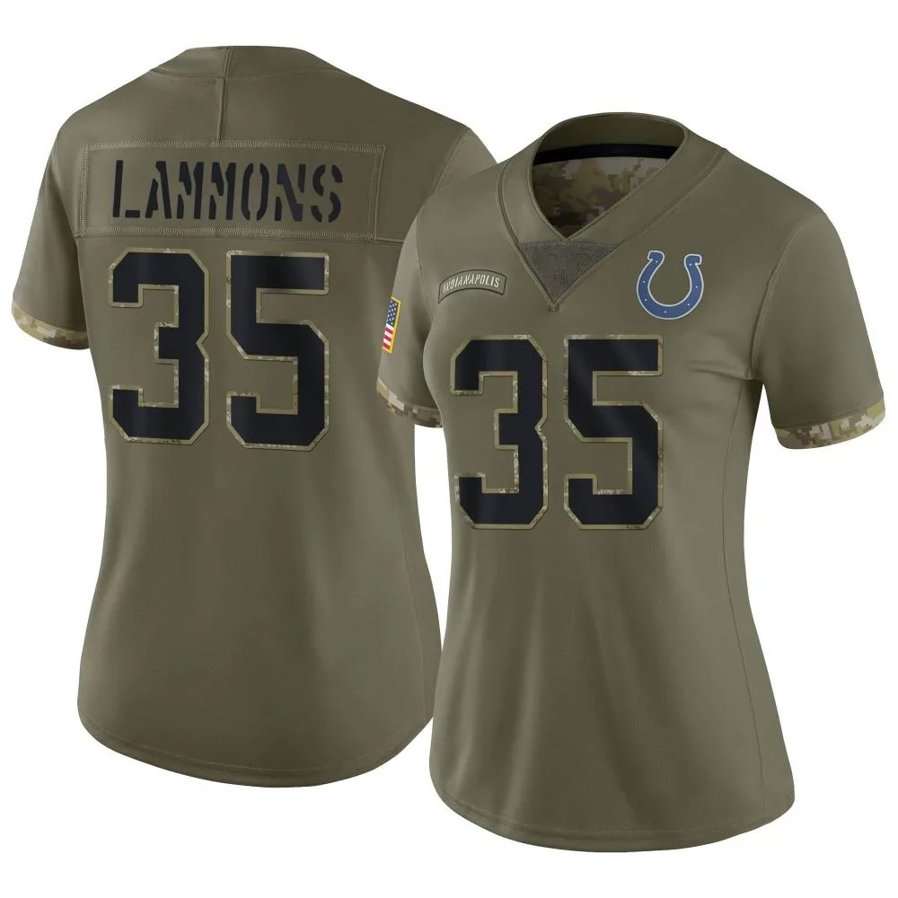 Women's Indianapolis Colts Chris Lammons Nike 2022 Salute To Service Limited Olive Jersey Women's Indianapolis Colts Chris Lammons Nike 2022 Salute To Service Limited Olive Jersey