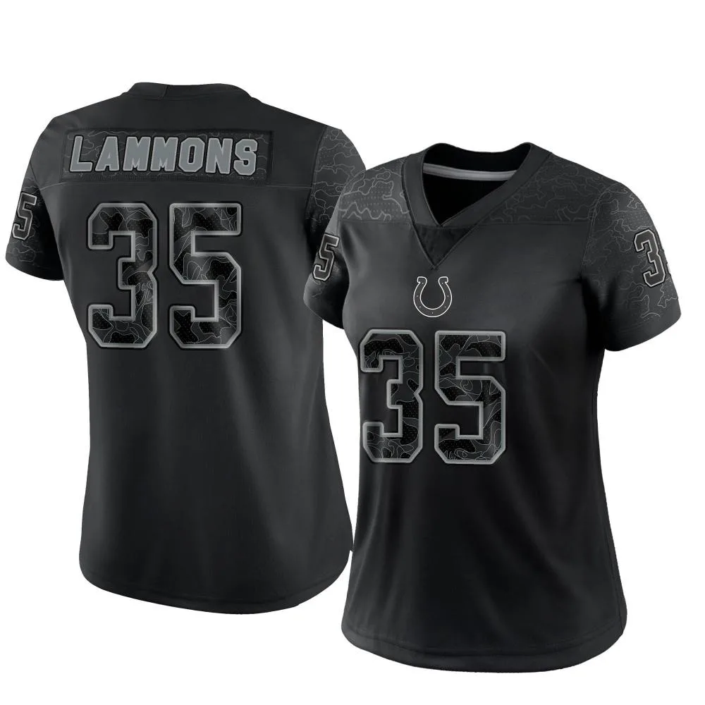 Women's Indianapolis Colts Chris Lammons Nike Reflective Limited Black Jersey Women's Indianapolis Colts Chris Lammons Nike Reflective Limited Black Jersey