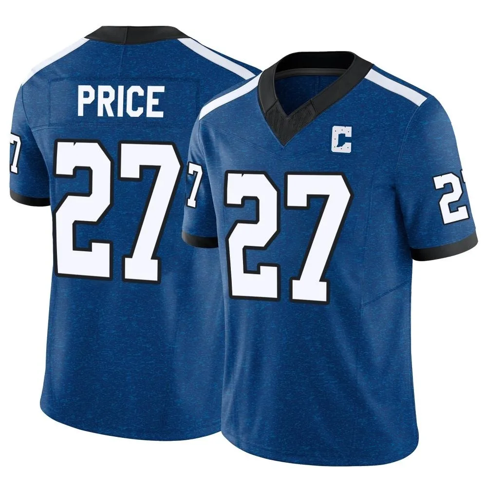Men's Indianapolis Colts D'vonte Price Nike Indiana Nights Alternate Vapor F.U.S.E. Limited Royal Jersey Men's Indianapolis Colts D'vonte Price Nike Indiana Nights Alternate Vapor F.U.S.E. Limited Royal Jersey