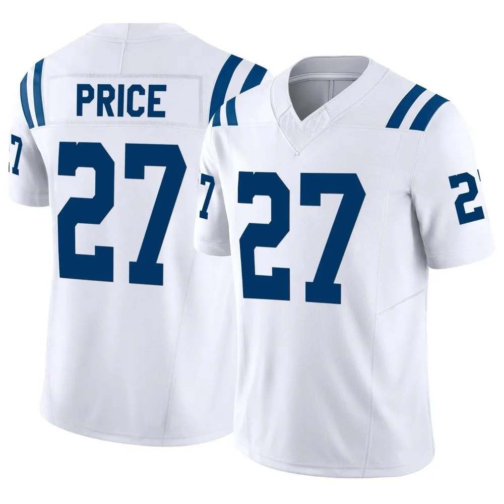 Men's Indianapolis Colts D'vonte Price Nike Vapor F.U.S.E. Limited White Jersey Men's Indianapolis Colts D'vonte Price Nike Vapor F.U.S.E. Limited White Jersey