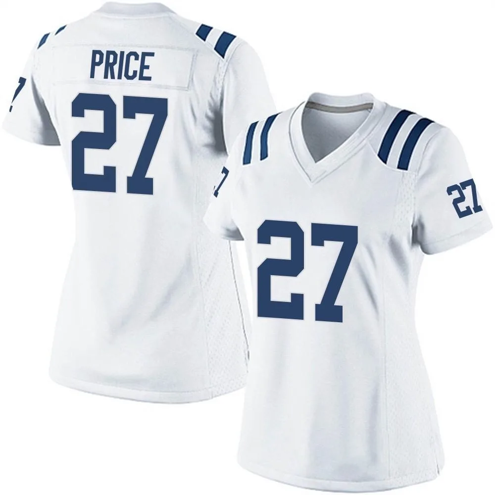 Women's Indianapolis Colts D'vonte Price Nike Game White Jersey Women's Indianapolis Colts D'vonte Price Nike Game White Jersey