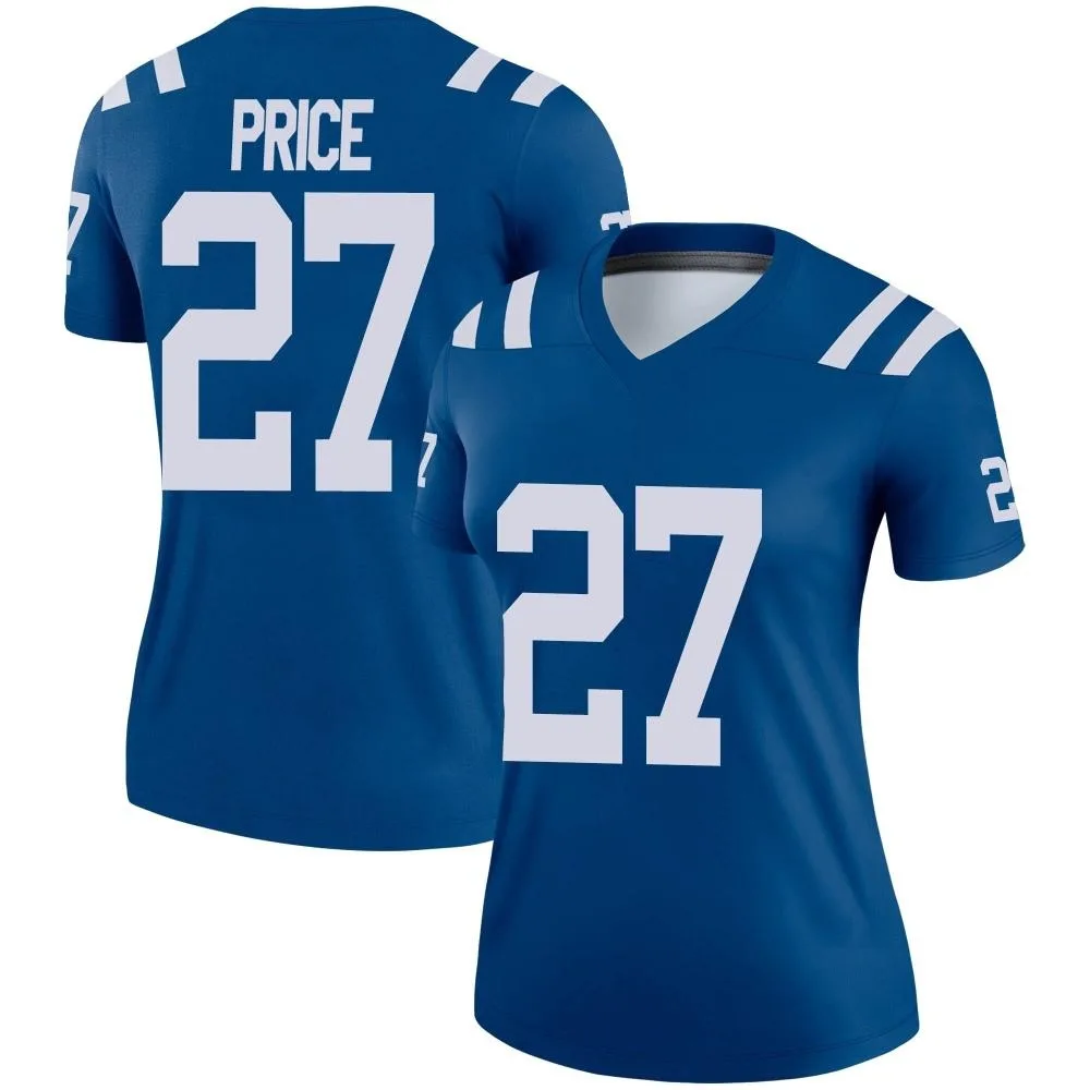 Women's Indianapolis Colts D'vonte Price Nike Legend Royal Jersey Women's Indianapolis Colts D'vonte Price Nike Legend Royal Jersey