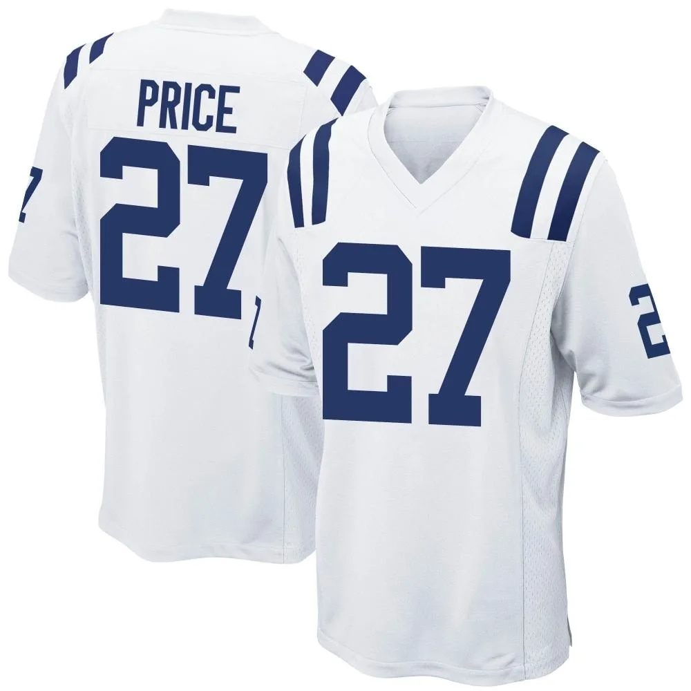 Youth Indianapolis Colts D'vonte Price Nike Game White Jersey Youth Indianapolis Colts D'vonte Price Nike Game White Jersey