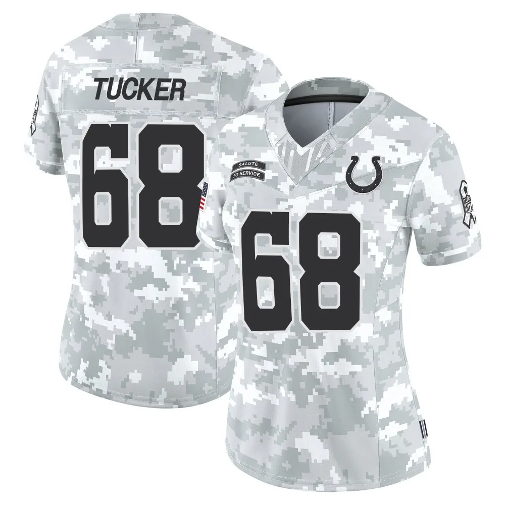 Women's Indianapolis Colts Dalton Tucker Nike 2024 Salute to Service Limited Arctic Camo Jersey Women's Indianapolis Colts Dalton Tucker Nike 2024 Salute to Service Limited Arctic Camo Jersey