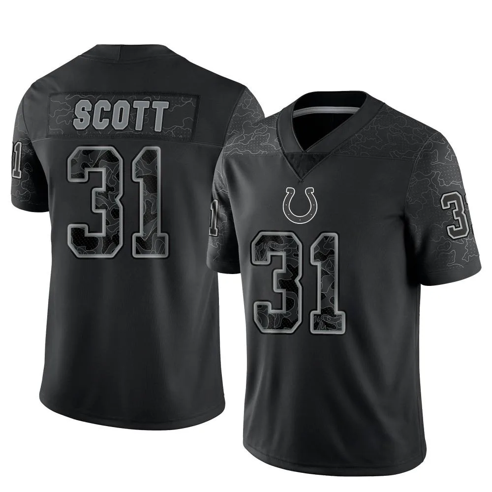 Men's Indianapolis Colts Daniel Scott Nike Reflective Limited Black Jersey Men's Indianapolis Colts Daniel Scott Nike Reflective Limited Black Jersey