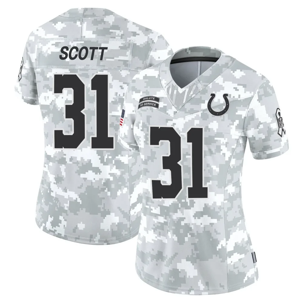 Women's Indianapolis Colts Daniel Scott Nike 2024 Salute to Service Limited Arctic Camo Jersey Women's Indianapolis Colts Daniel Scott Nike 2024 Salute to Service Limited Arctic Camo Jersey